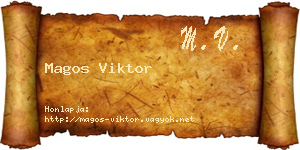 Magos Viktor névjegykártya